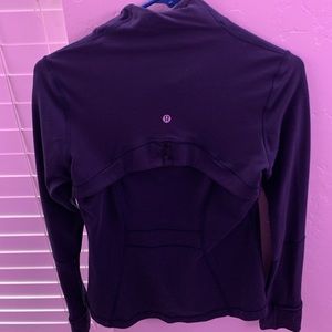 Lululemon tight navy zip up!